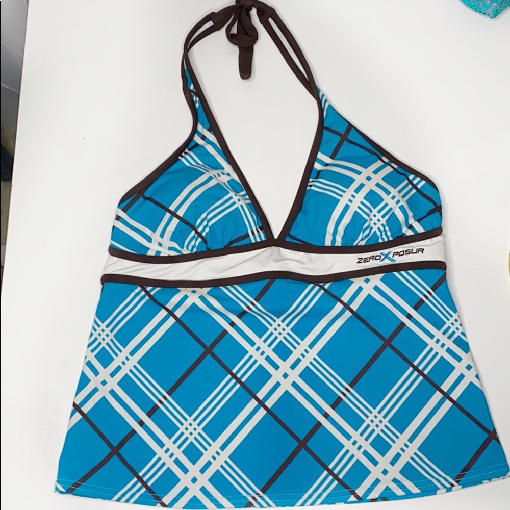 ZERO X POSUR halter tankini top  12